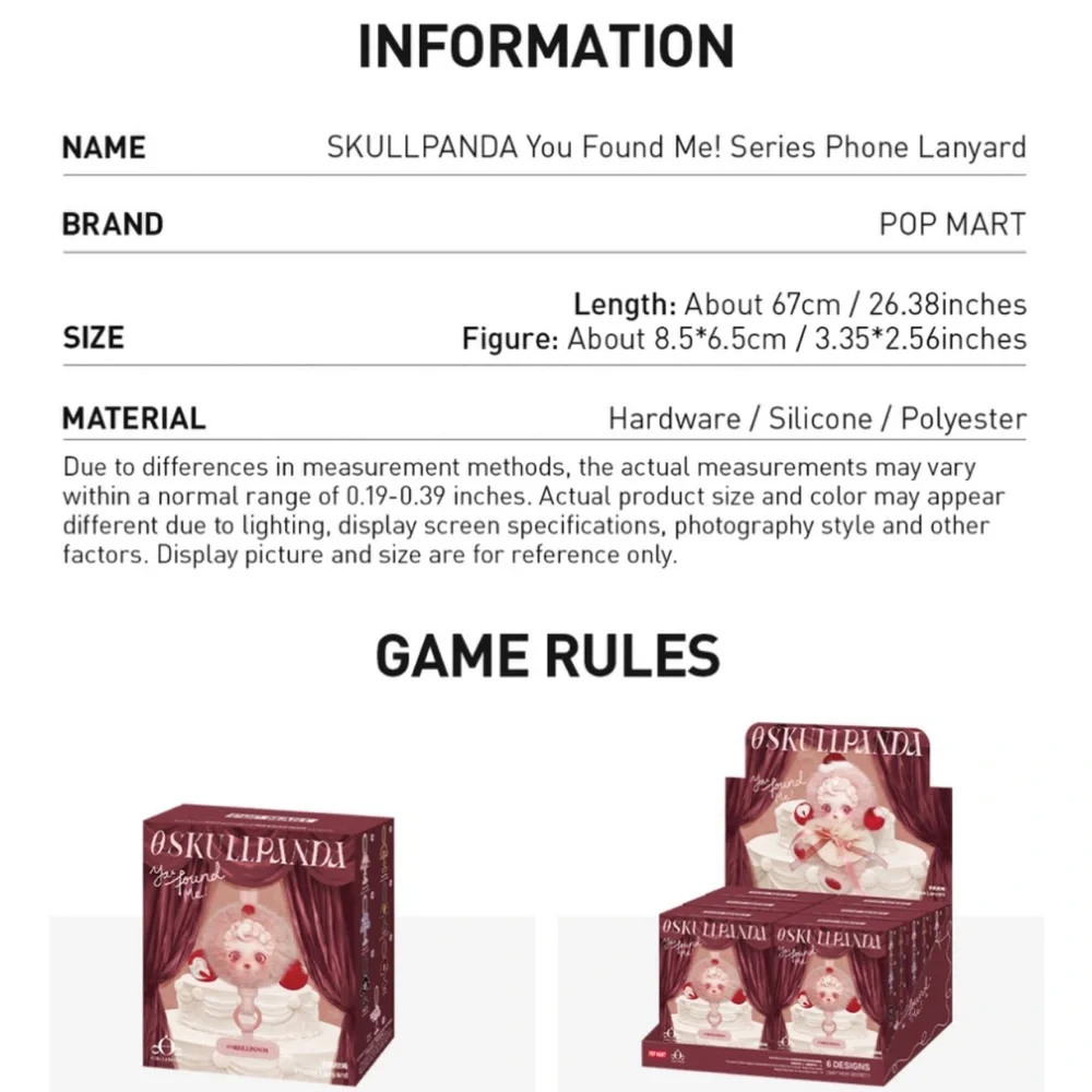 SKULLPANDA You Found Me! Series Phone Lanyard -Moldy Muffin Plush - Picture 10 of 11